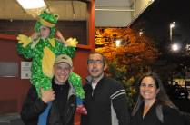 Nossos mais novos amigos em Seattle, o David, a Corine e a filha Thalia (no estado de Washington, nos Estados Unidos)